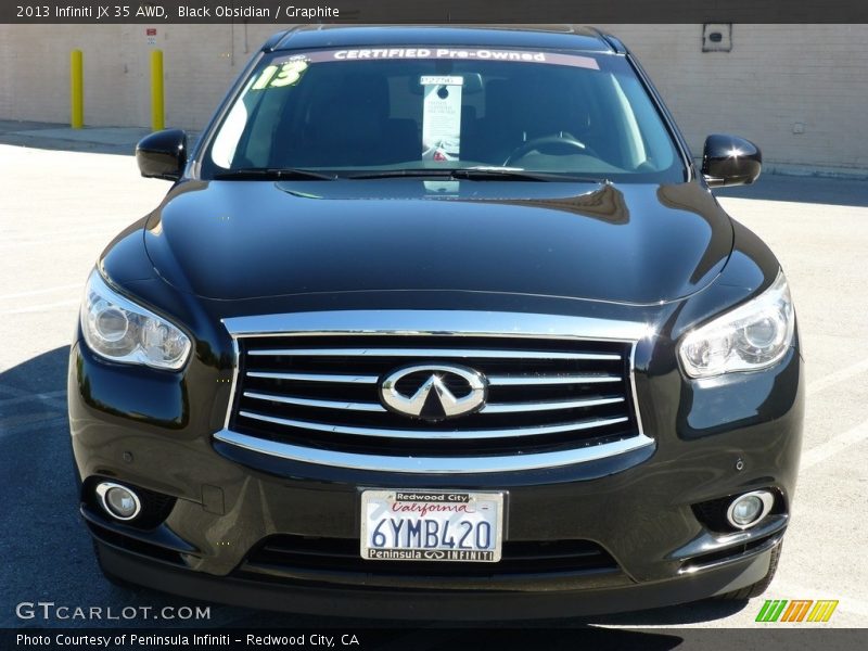 Black Obsidian / Graphite 2013 Infiniti JX 35 AWD