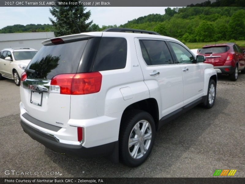 White Frost Tricoat / Jet Black 2017 GMC Terrain SLE AWD