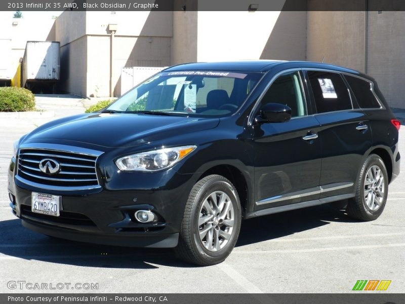 Black Obsidian / Graphite 2013 Infiniti JX 35 AWD