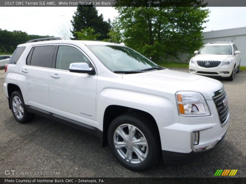 White Frost Tricoat / Jet Black 2017 GMC Terrain SLE AWD