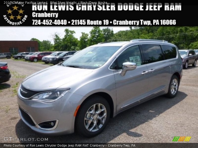 Billet Silver Metallic / Black/Deep Mocha 2017 Chrysler Pacifica Limited