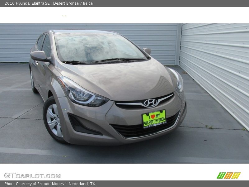 Desert Bronze / Beige 2016 Hyundai Elantra SE