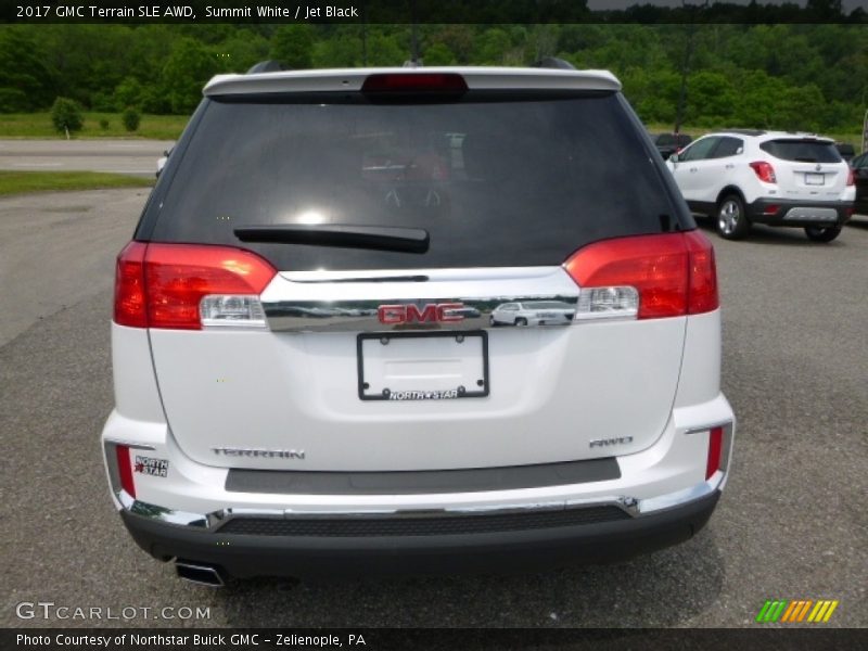 Summit White / Jet Black 2017 GMC Terrain SLE AWD