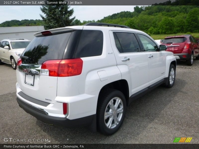 Summit White / Jet Black 2017 GMC Terrain SLE AWD