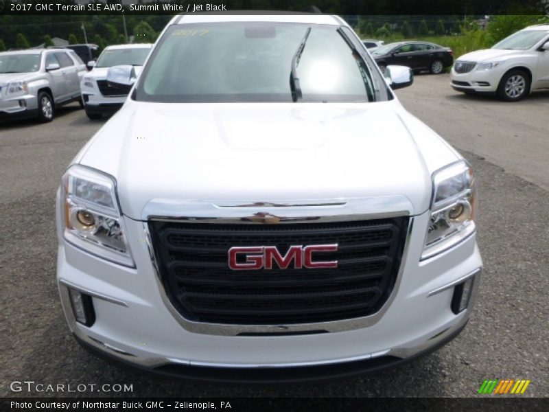 Summit White / Jet Black 2017 GMC Terrain SLE AWD