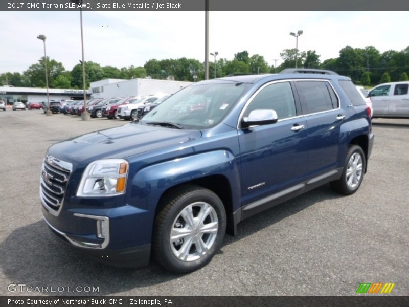 Slate Blue Metallic / Jet Black 2017 GMC Terrain SLE AWD