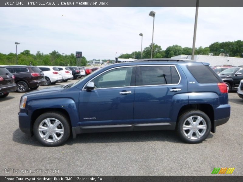 Slate Blue Metallic / Jet Black 2017 GMC Terrain SLE AWD