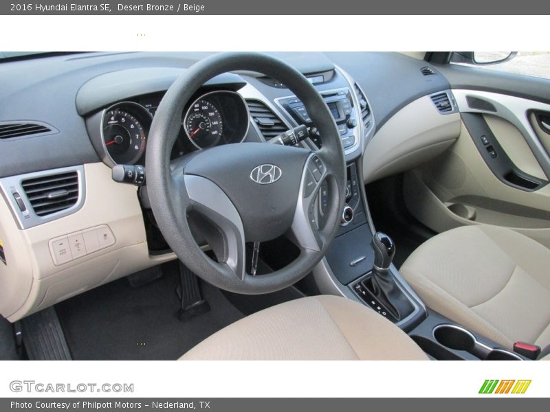 Desert Bronze / Beige 2016 Hyundai Elantra SE