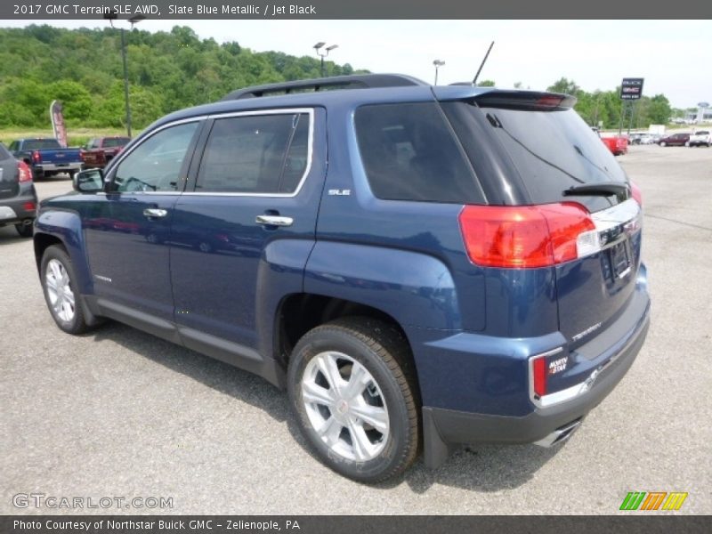 Slate Blue Metallic / Jet Black 2017 GMC Terrain SLE AWD
