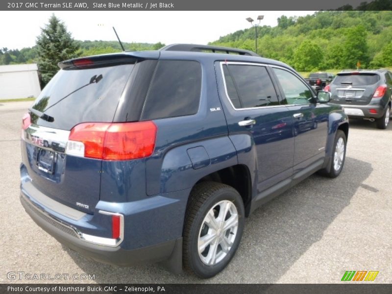 Slate Blue Metallic / Jet Black 2017 GMC Terrain SLE AWD