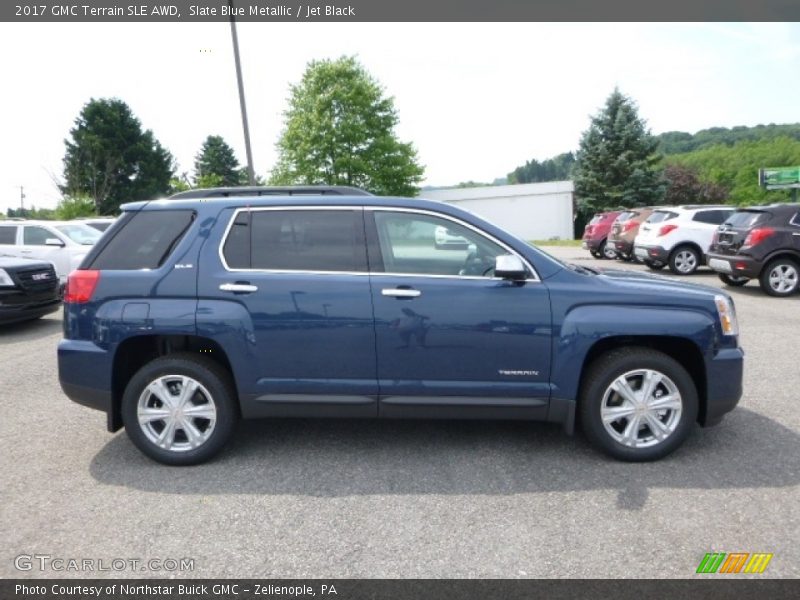 Slate Blue Metallic / Jet Black 2017 GMC Terrain SLE AWD