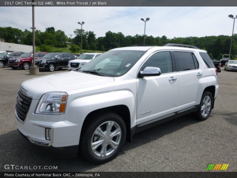 White Frost Tricoat / Jet Black 2017 GMC Terrain SLE AWD