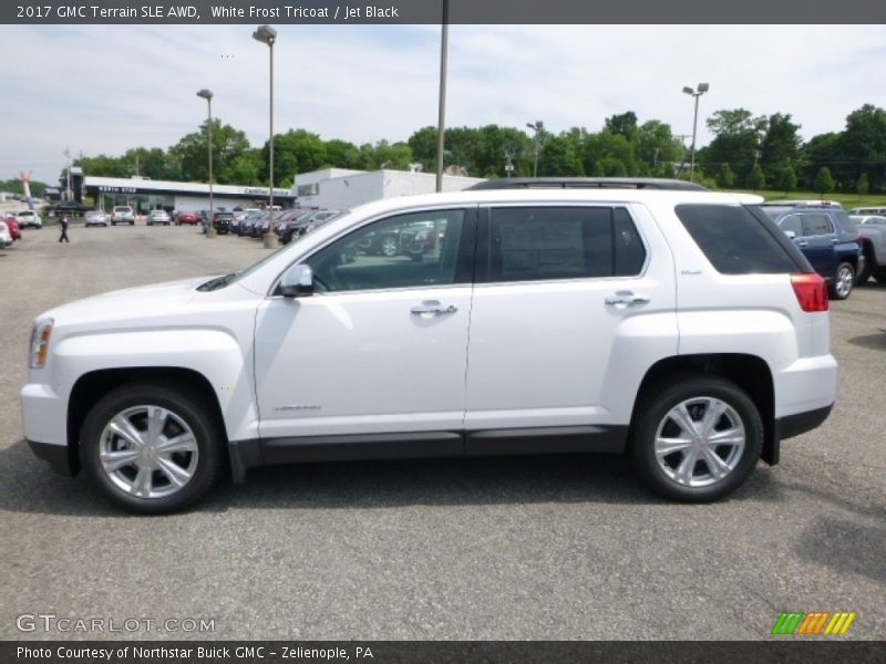 White Frost Tricoat / Jet Black 2017 GMC Terrain SLE AWD
