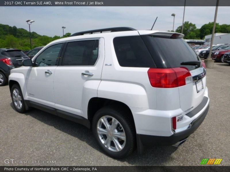 White Frost Tricoat / Jet Black 2017 GMC Terrain SLE AWD