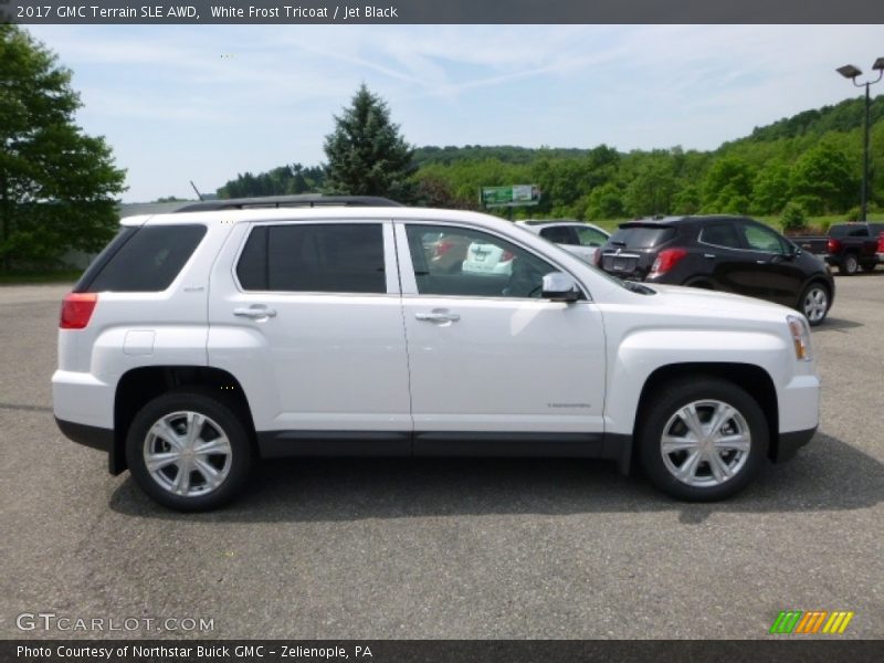 White Frost Tricoat / Jet Black 2017 GMC Terrain SLE AWD