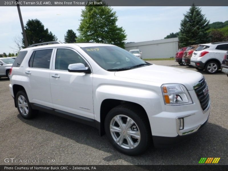 White Frost Tricoat / Jet Black 2017 GMC Terrain SLE AWD
