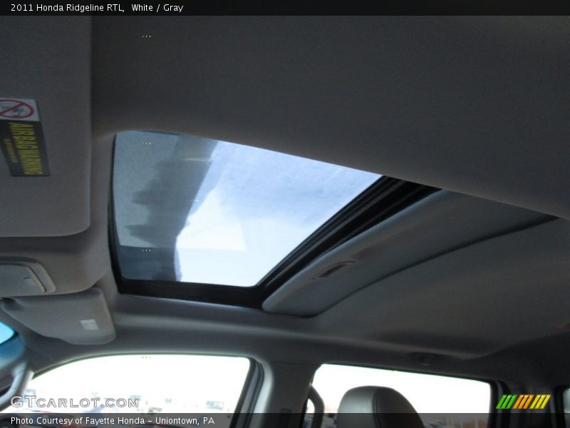 White / Gray 2011 Honda Ridgeline RTL
