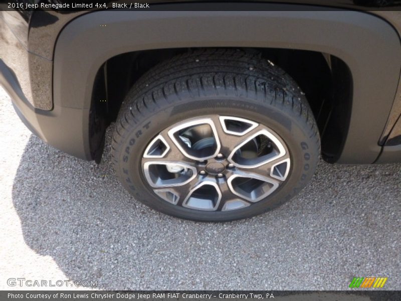 Black / Black 2016 Jeep Renegade Limited 4x4