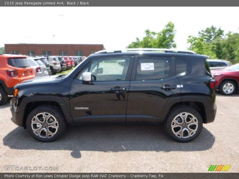 Black / Black 2016 Jeep Renegade Limited 4x4