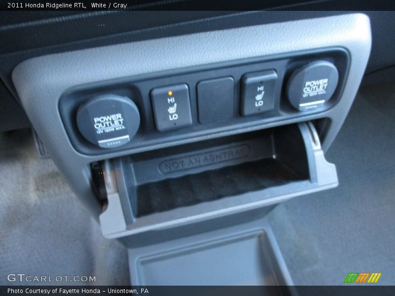 White / Gray 2011 Honda Ridgeline RTL