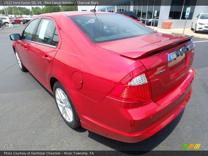 Red Candy Metallic / Charcoal Black 2012 Ford Fusion SEL V6