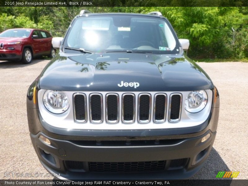 Black / Black 2016 Jeep Renegade Limited 4x4