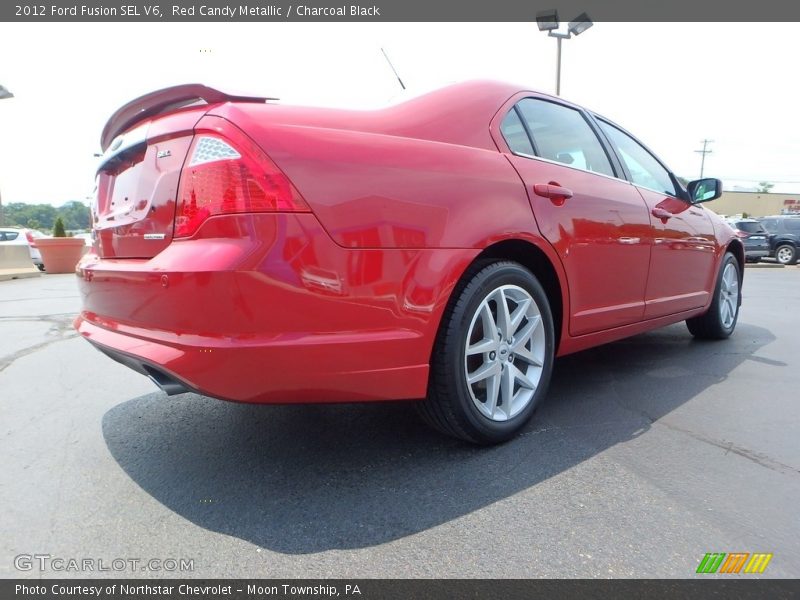 Red Candy Metallic / Charcoal Black 2012 Ford Fusion SEL V6
