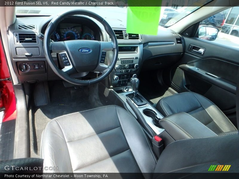 Red Candy Metallic / Charcoal Black 2012 Ford Fusion SEL V6