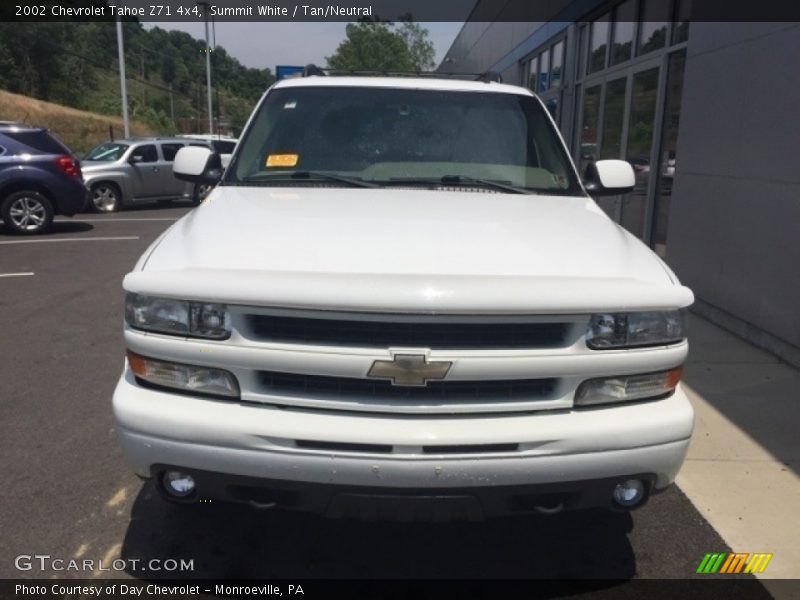 Summit White / Tan/Neutral 2002 Chevrolet Tahoe Z71 4x4