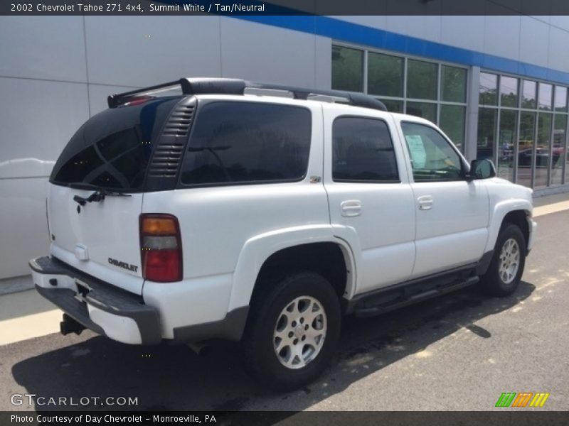 Summit White / Tan/Neutral 2002 Chevrolet Tahoe Z71 4x4