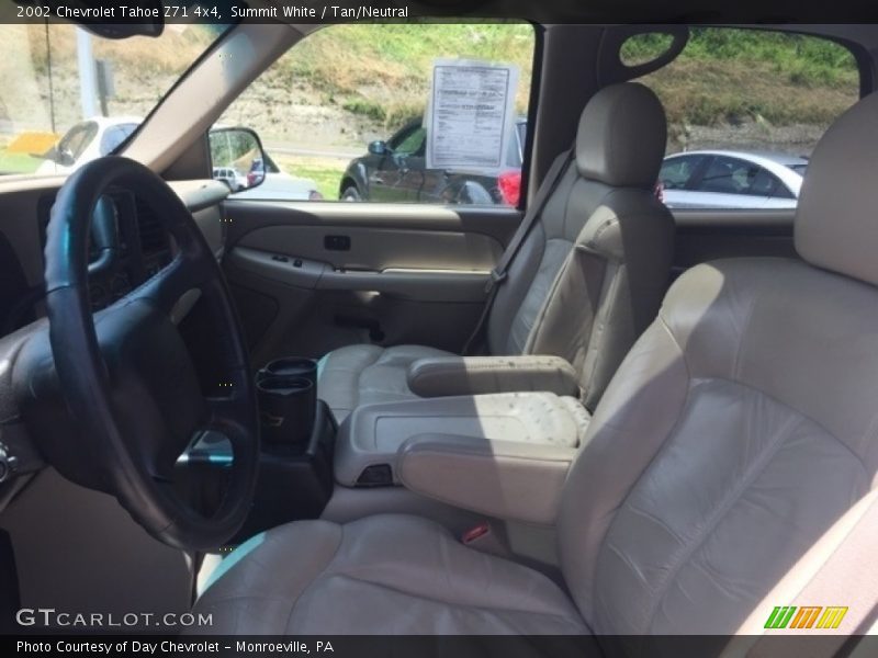 Summit White / Tan/Neutral 2002 Chevrolet Tahoe Z71 4x4