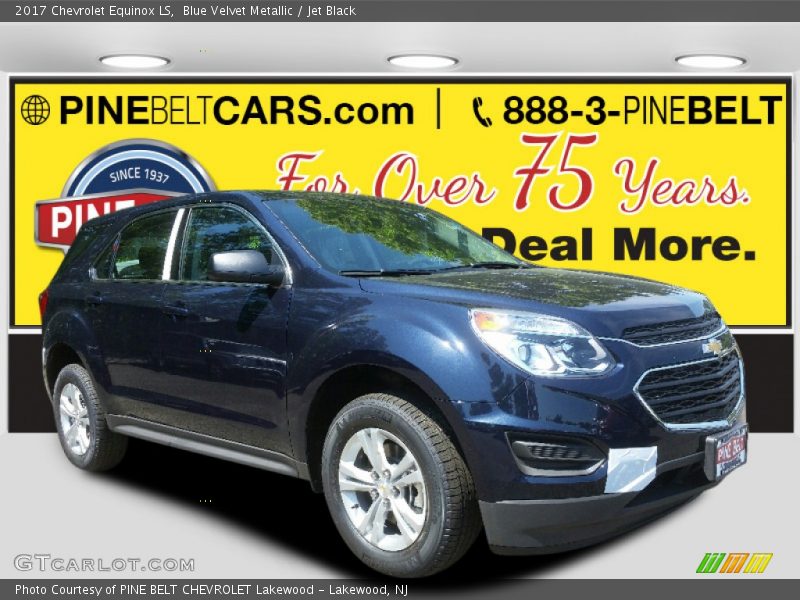 Blue Velvet Metallic / Jet Black 2017 Chevrolet Equinox LS