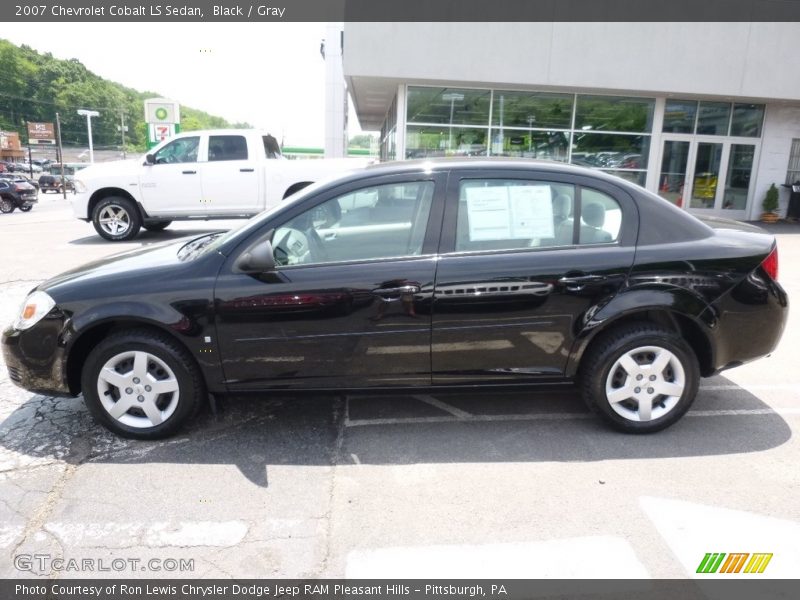 Black / Gray 2007 Chevrolet Cobalt LS Sedan