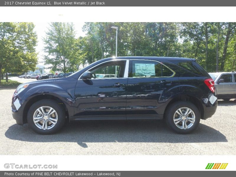 Blue Velvet Metallic / Jet Black 2017 Chevrolet Equinox LS