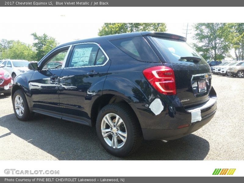 Blue Velvet Metallic / Jet Black 2017 Chevrolet Equinox LS