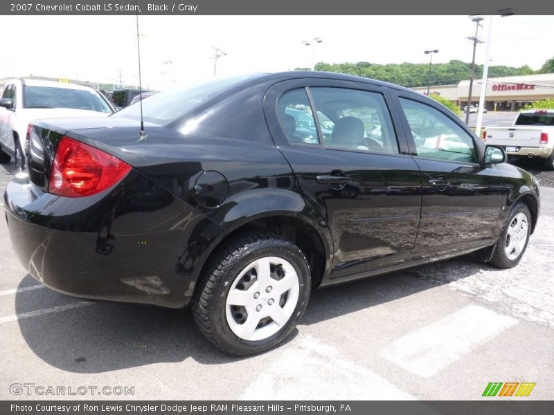 Black / Gray 2007 Chevrolet Cobalt LS Sedan