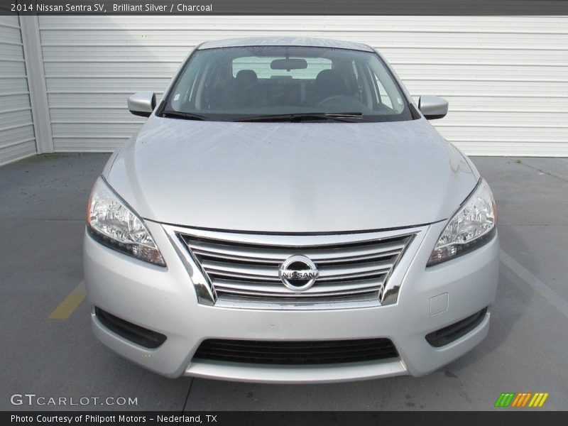 Brilliant Silver / Charcoal 2014 Nissan Sentra SV