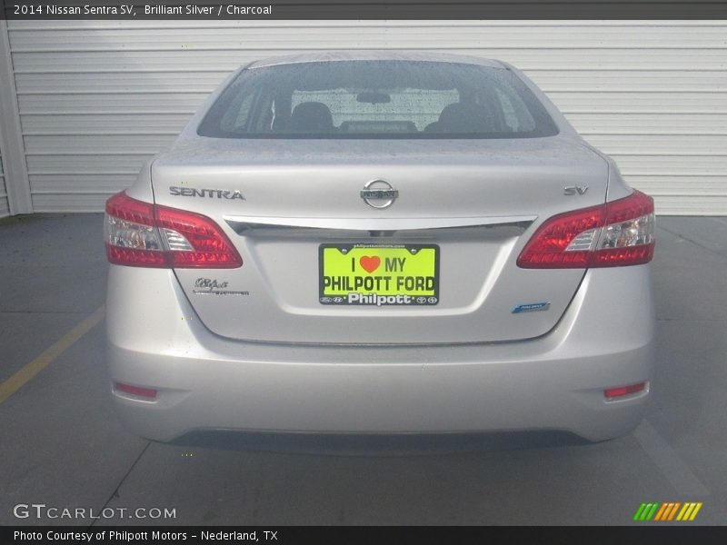 Brilliant Silver / Charcoal 2014 Nissan Sentra SV