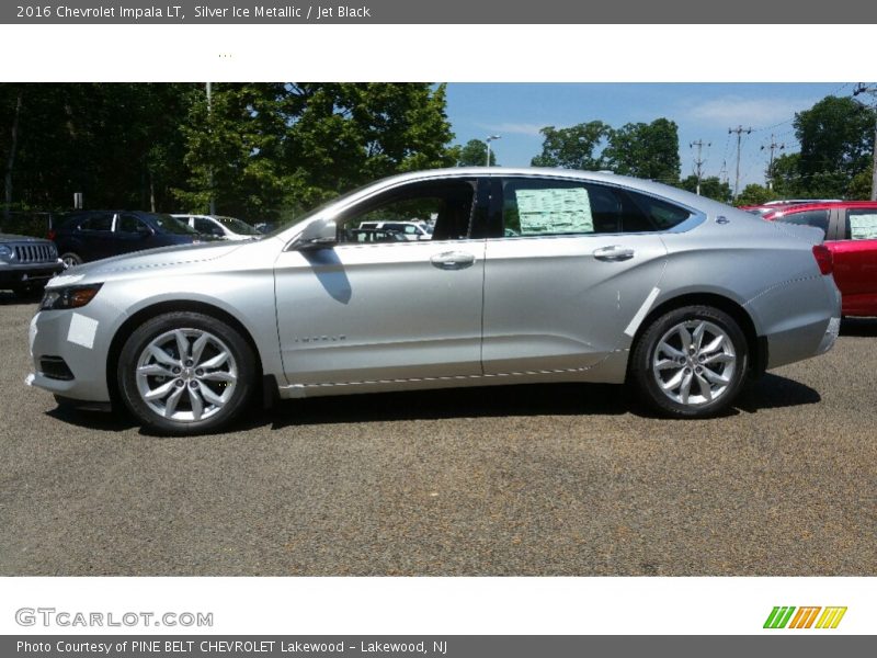 Silver Ice Metallic / Jet Black 2016 Chevrolet Impala LT