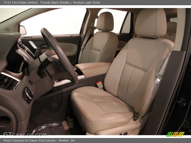 Tuxedo Black Metallic / Medium Light Stone 2013 Ford Edge Limited