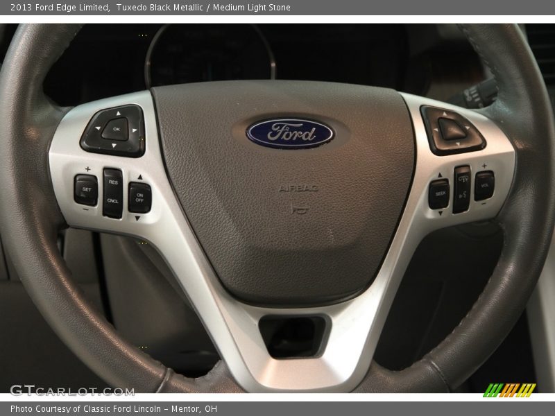 Tuxedo Black Metallic / Medium Light Stone 2013 Ford Edge Limited