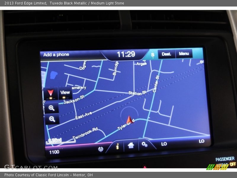 Tuxedo Black Metallic / Medium Light Stone 2013 Ford Edge Limited