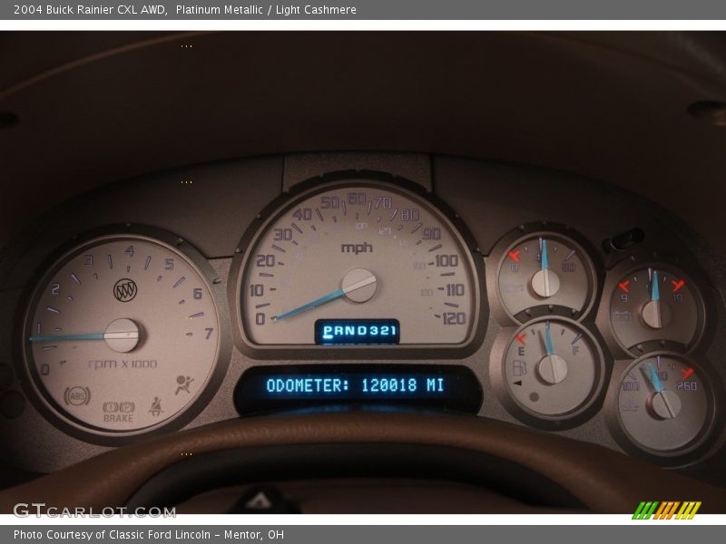 Platinum Metallic / Light Cashmere 2004 Buick Rainier CXL AWD