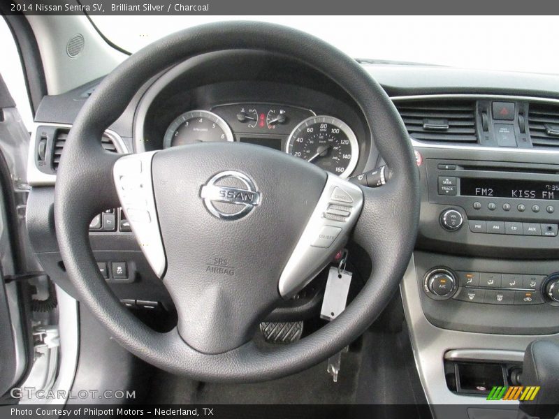 Brilliant Silver / Charcoal 2014 Nissan Sentra SV