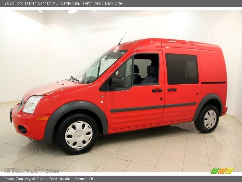 Torch Red / Dark Gray 2010 Ford Transit Connect XLT Cargo Van
