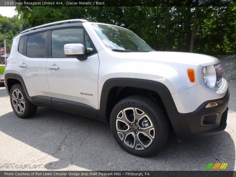 Glacier Metallic / Black 2016 Jeep Renegade Limited 4x4