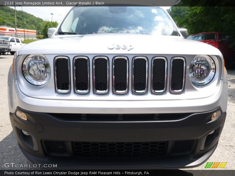 Glacier Metallic / Black 2016 Jeep Renegade Limited 4x4