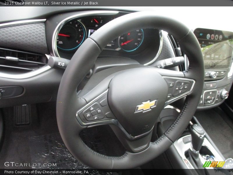 Silver Ice Metallic / Jet Black 2016 Chevrolet Malibu LT