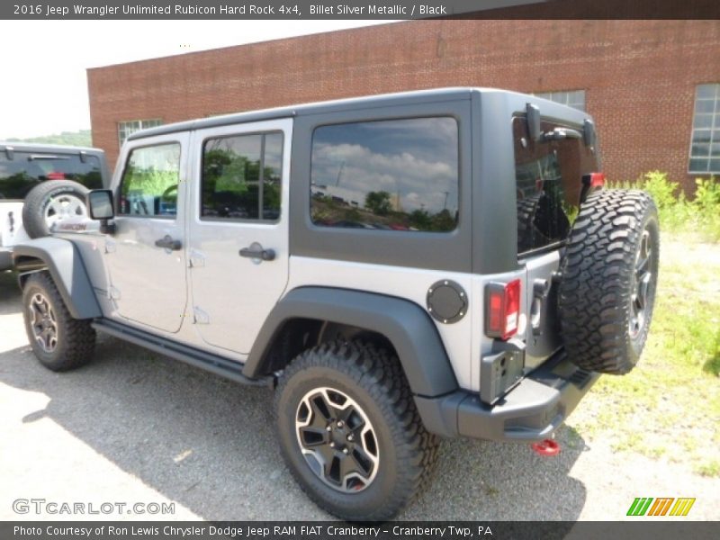 Billet Silver Metallic / Black 2016 Jeep Wrangler Unlimited Rubicon Hard Rock 4x4