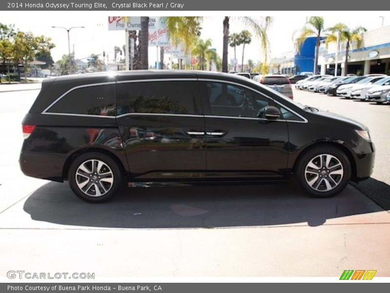 Crystal Black Pearl / Gray 2014 Honda Odyssey Touring Elite